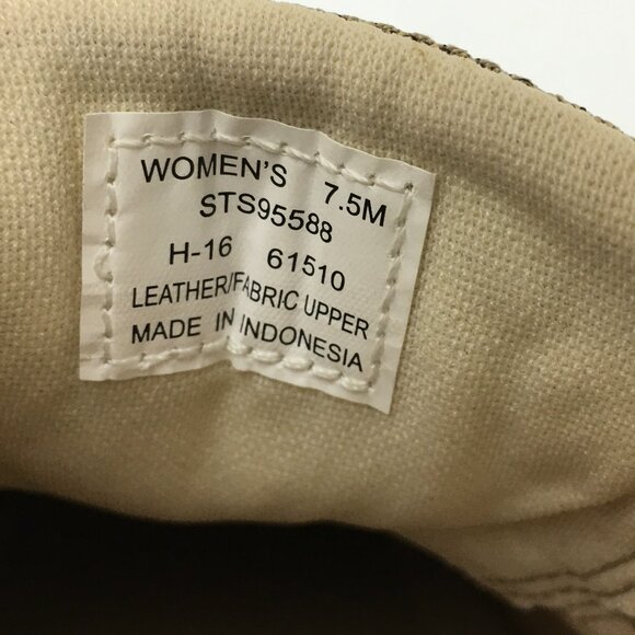 Sperry Women's Tan Leather Songfish Boat Shoes Nautical Casual size 7.5 - Picture 9 of 10